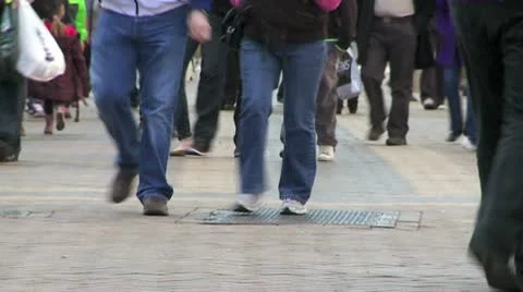 Timelapse of busy street Stock Footage 10792644
