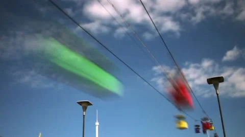 Timelapse cable cars Video stock 11605333