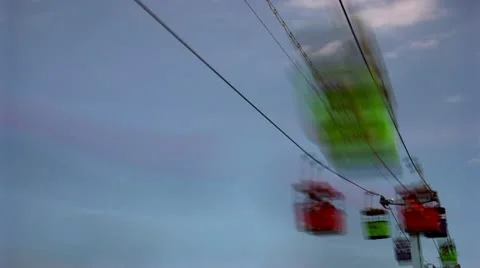 Timelapse cable cars Video stock 11605338