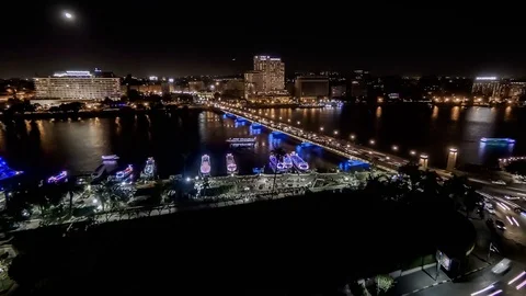 Timelapse Cairo Night Stock Footage 98449511