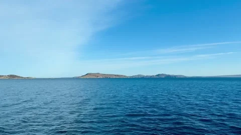 Timelapse of CalMac ferry journey between Ullapool and Stornoway, Scotland Stock Footage 254278834