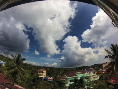 Timelapse Cambodia and its Clouds View from Window Stock Footage 88773972