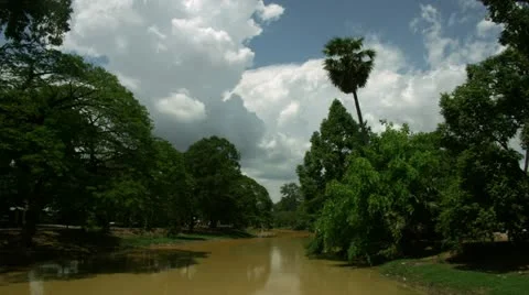 Timelapse Cambodia river Stock-Footage 11546211