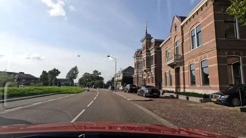 Timelapse Camera car. West Kinderdijk road. Video 4K 库存影片 220788942
