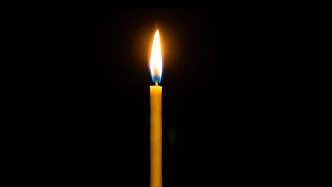 Timelapse of a candle burning Stock Footage 100124153
