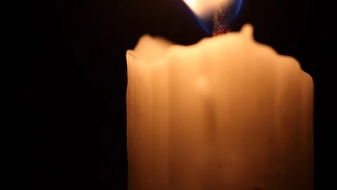 Timelapse Candle Burning Stock Footage 113483518