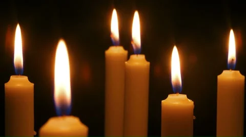 Timelapse of Candles Burning 2K Stock Footage 883152