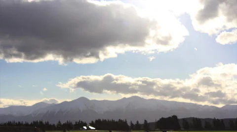 Timelapse Canterbury Clouds Видео 53248987
