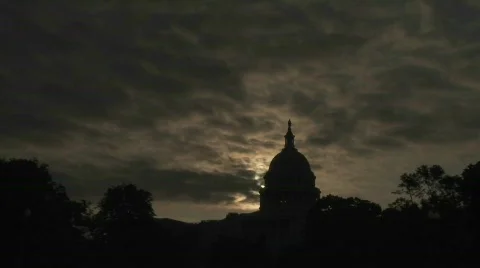 A timelapse of the Capitol Building in Washington DC. Stock-Footage 556403