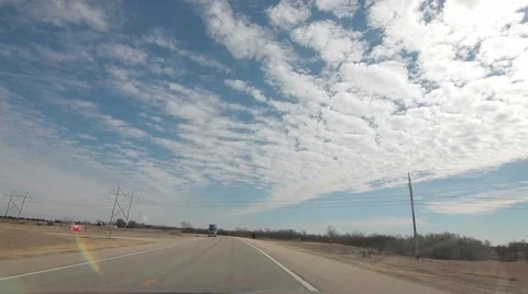 Timelapse of car driving on highway Stock Footage 57401900