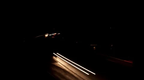 Timelapse car lights 動画素材 7908696