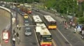 Timelapse of car traffic in Warsaw, Poland HD Footage