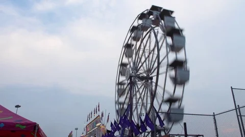 Timelapse of Carnival Rides Stock Footage 82370959