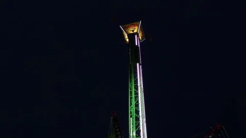 Timelapse of Carnival Rides Stock Footage 82370961