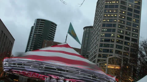 Timelapse of Carousel Stock Footage 23424081