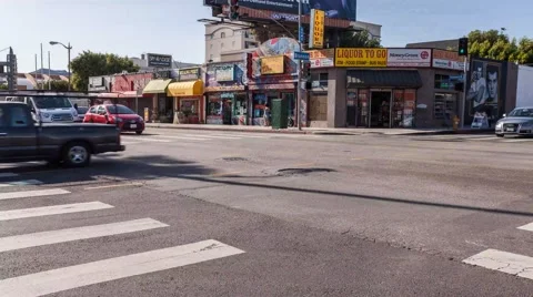 TimeLapse cars intersection Stock Footage 49801051