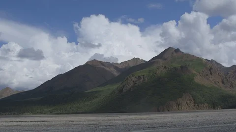 Timelapse Casting Shadows Over Alaskan Mountains Stock-Footage 121478735