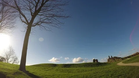 Timelapse castle ruins Stock-Footage 79924276