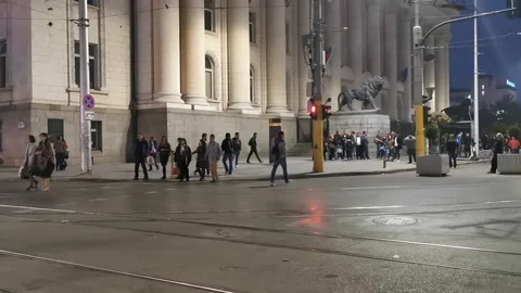 Timelapse Center Sofia Stock Footage 119015129