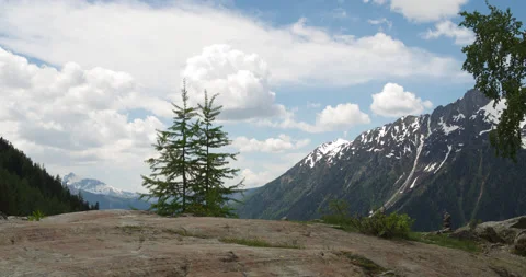 Timelapse of Chamonix Mountains Stock Footage 232486518
