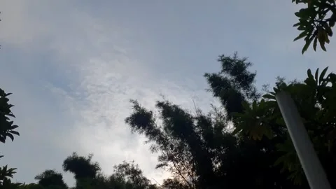 Timelapse : change of clouds from shiny sky to cloudy sky Stock Footage 279256399