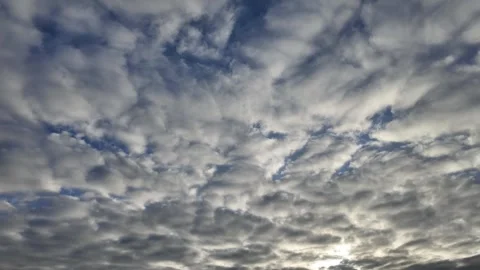 Timelapse of a changing cloudscape. Background with clouds Stock Footage 303049793