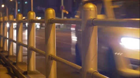 Timelapse Changsha Traffic in the night Stock Footage 154986787