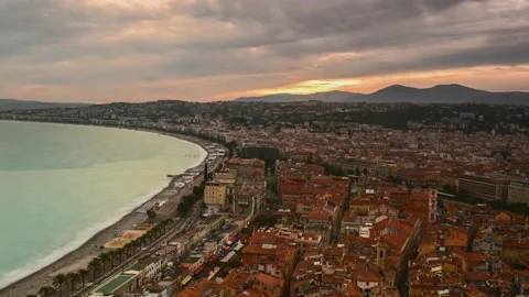 Timelapse chateau nice Video stock 139056192