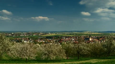 Timelapse - Cherry tree blossom at Ockstadt Видео 63314723