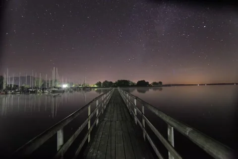 Timelapse Chiemsee jetty Stock Footage 279148732