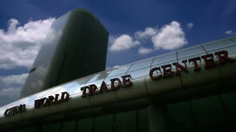 Timelapse China World Trade Centre 库存影片 11537375