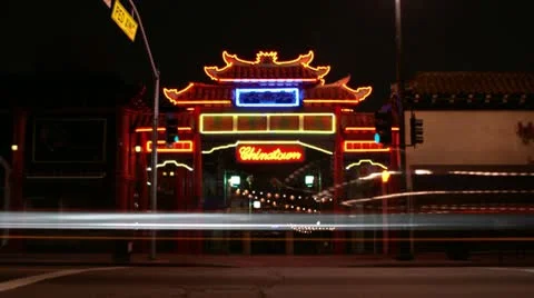 Timelapse Chinatown gate Vídeos de archivo 11603505