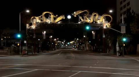 Timelapse Chinatown traffic Stock-Footage 11585082