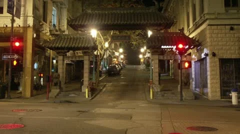 Timelapse Chinatown traffic Stock Footage 11609806