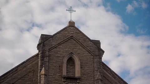 Timelapse Church Sky Stock Footage 98613124