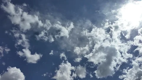 Timelapse of Cinematic Cloudscapes Building Motion of Dark and White Fluffy  Video stock 288004112