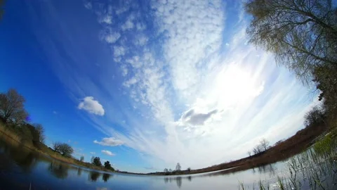Timelapse of cirrus clouds in the sky Stock Footage 201918563