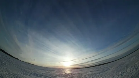 Timelapse of cirrus clouds in the sky Stock Footage 201919751