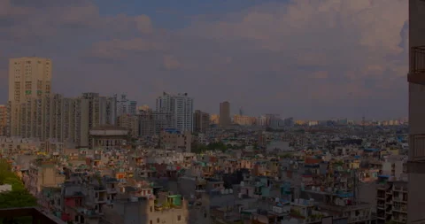 Timelapse city and cloud india Stock Footage 250387348