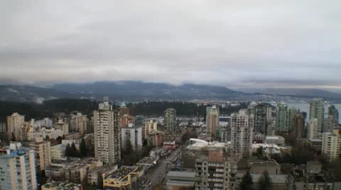 Timelapse of city with clouds Stock Footage 10750741