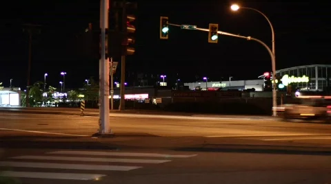 Timelapse - city highway intersection Stock Footage 830027