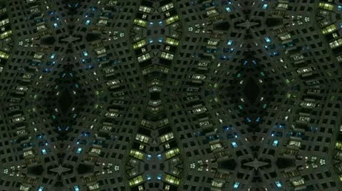 Timelapse city kaleidoscope Stock Footage