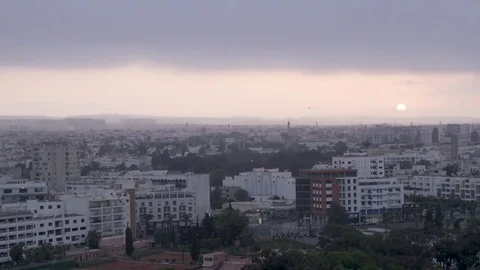 Timelapse of a city in Morocco Stock Footage 83600994