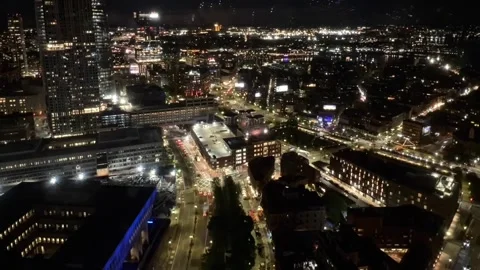 Timelapse City at Night Stock Footage 194670675