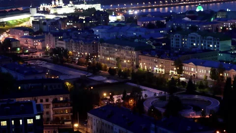 Timelapse of city park with skating ring and Christmas decor Stock Footage 205610683