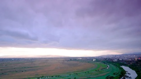 Timelapse, city, river Stock Footage 81890206