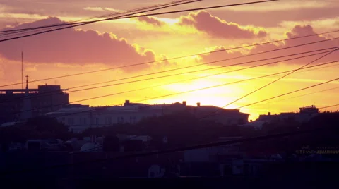 TIMELAPSE City sunset Vidéo 41095495