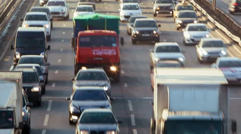 Timelapse of a city traffic Video stock 40225383