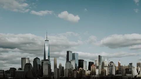 Timelapse of cityscape of Manhattan Stock Footage 90784230