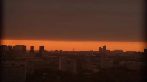 Timelapse cityscape at sunrise. Stock Footage 308464372